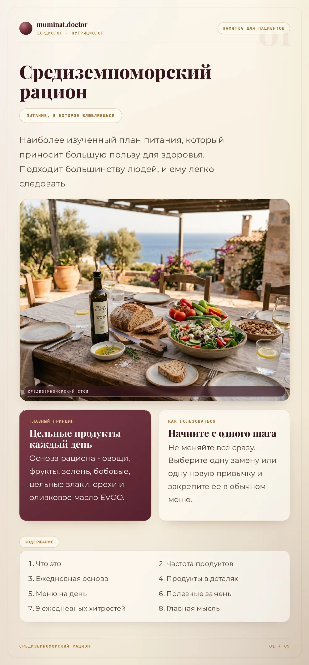 Обложка и содержание методички